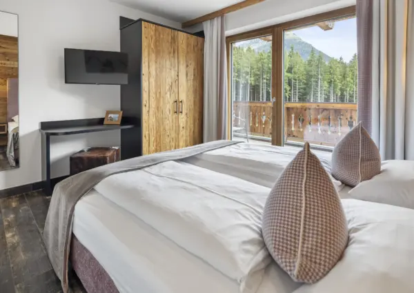 NK Chalet Blessachkopf slaapkamer met kast