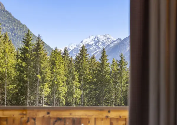 NK Chalet Blessachkopf uitzicht woonkamer