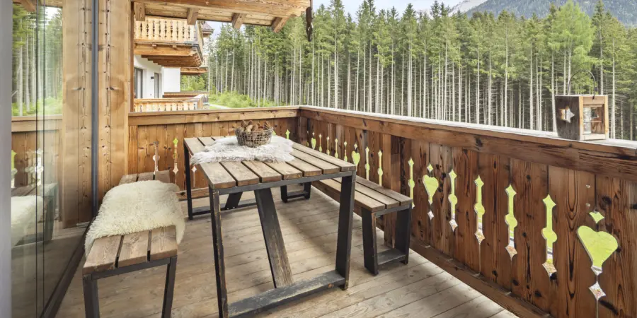NK Chalet Blessachkopf buitentafel hout terras