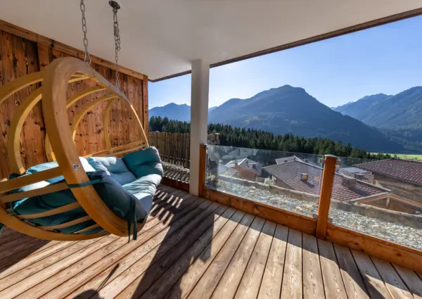 Neukirchen Nationalpark chalet Gamsmutter zomer terras 2