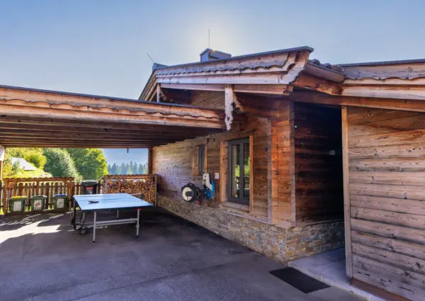 Neukirchen Nationalpark chalet Kristallwand zomer carport 1