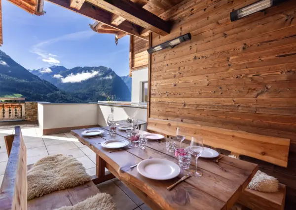 NK Seespitze eettafel terras uitzicht