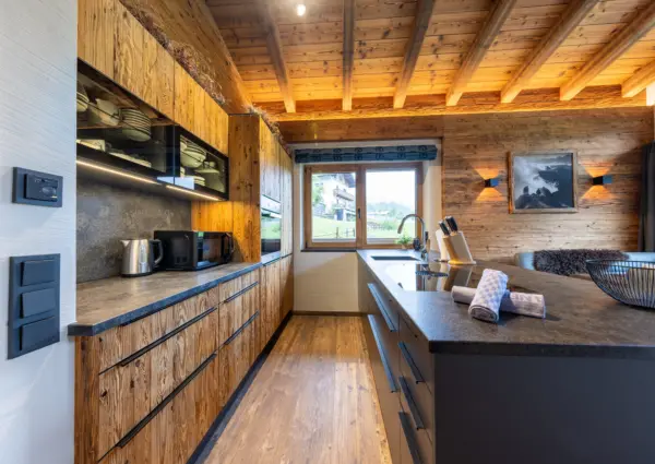 National Park Chalet Vorderkopf Neukirchen keuken