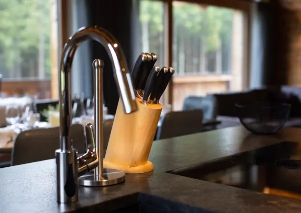 National Park Chalet Vorderkopf Neukirchen keuken met kraan