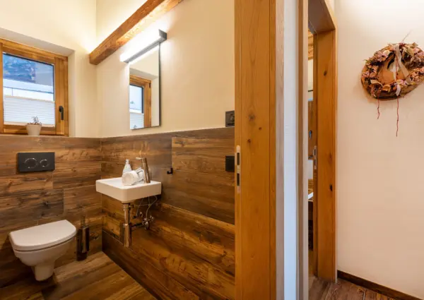 National Park Chalet Vorderkopf Neukirchen toilet apart