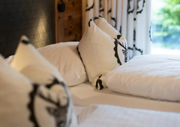 National Park Chalet Vorderkopf Neukirchen slaapkamer met ensuite detail