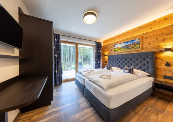 National Park Chalet Vorderkopf Neukirchen slaapkamer uitzicht