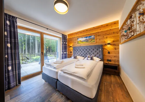 National Park Chalet Vorderkopf Neukirchen slaapkamer