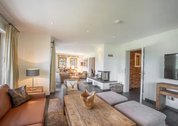 Panorama Chalet Forest woonkamer overzicht