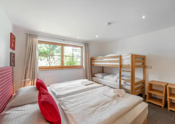 Panorama Chalet Forest slaapkamer 4 met stapelbed