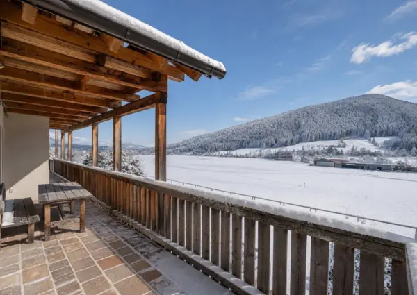 Panorama Chalet Forest Mauterndorf terras met uitzicht