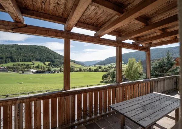 Panorama Chalet Forest zicht op bergen