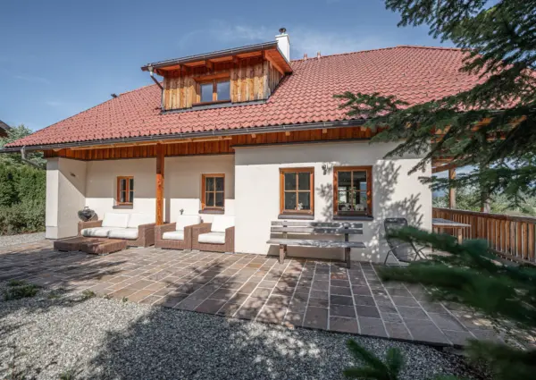 Panorama Chalet Forest ruim terras