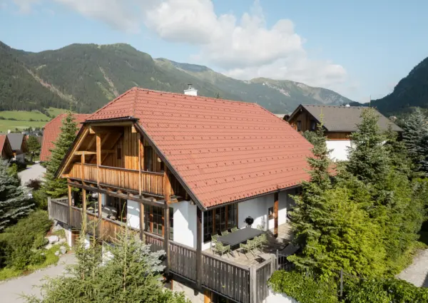 Panorama Chalet Forest zomers terras 2026