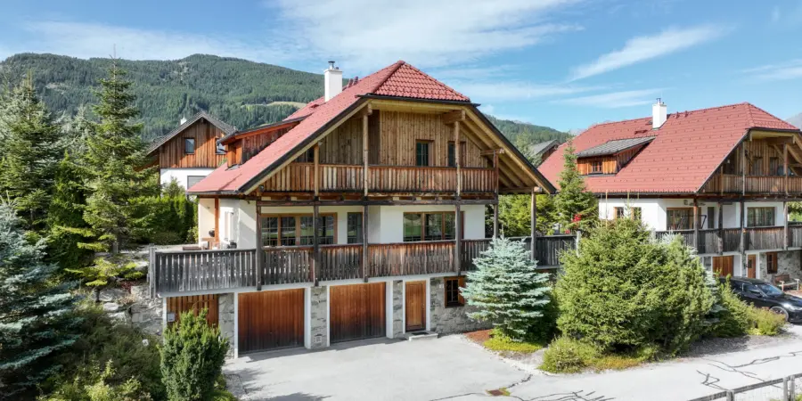 Panorama Chalet Forest hoogaanzicht zomer