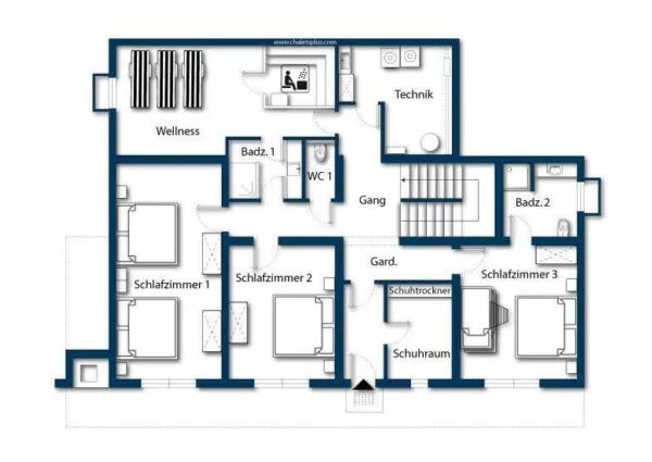 0043 MD Grau XL plattegrond 1