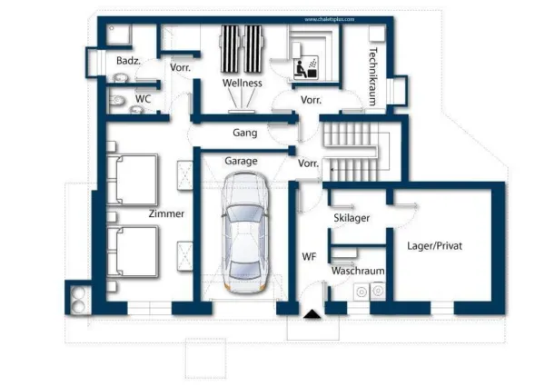 0042 MD Grau plattegrond 1