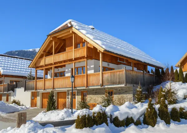 Chalet Lungau winters vooraanzicht