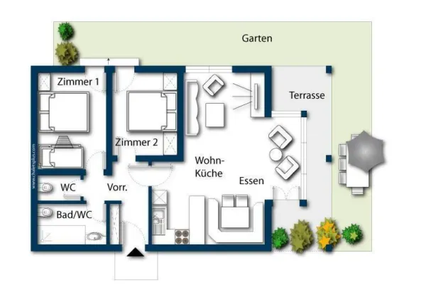 0032 NK Residenz Sonnenfeld Top2 plattegrond