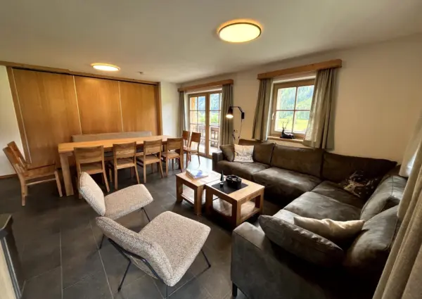 Wald Bauernhaus West woonkamer zithoek