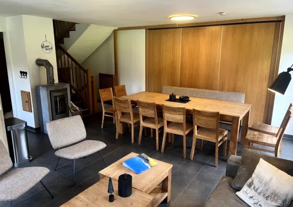 Wald Bauernhaus West woonkamer