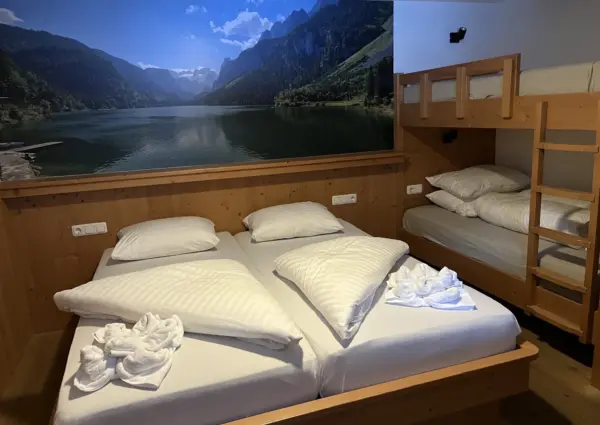 Wald Bauernhaus Familie slaapkamer