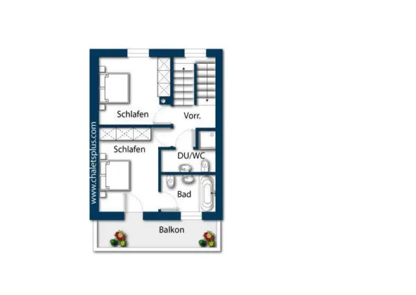 0040 WLD Bauernhaus OG west2