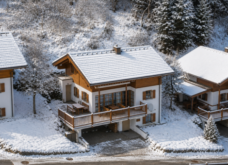 Wald im Pinzgau Sch C3 B6neben Berg C3 B Ctte winters