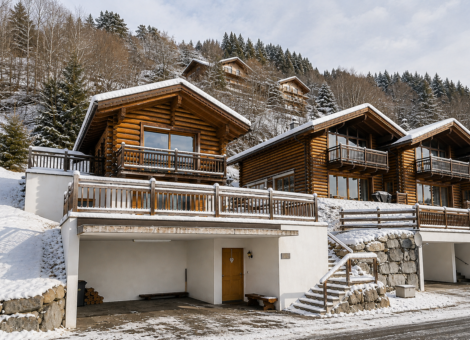 Wald im Pinzgau Sch C3 B6neben Chalet Edelhirsch winters