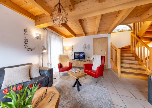 Sch C3 B6neben Om Utens Wald Woongedeelte met open trap