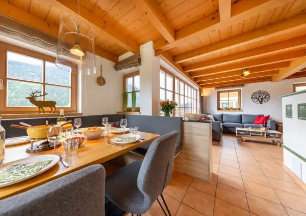 Sch C3 B6neben Chalet Steinlinge Wald im Pinzgau Doorkijk woonkamer