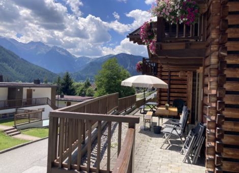 Wald im Pinzgau Haus Alpengl C3 B6ckchen terras zomer 2026