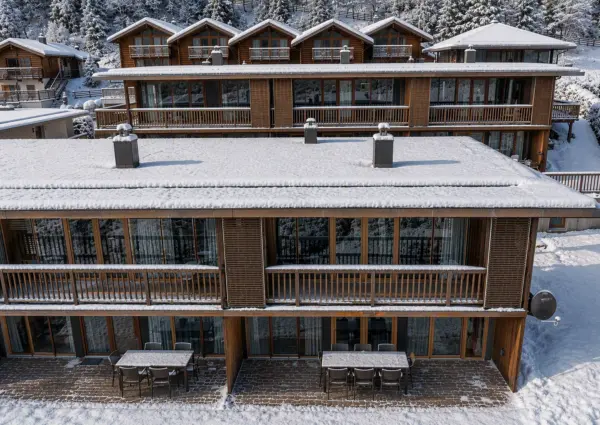 Wald im Pingau Sch C3 B6neben Haus Sonneck winters aanzicht
