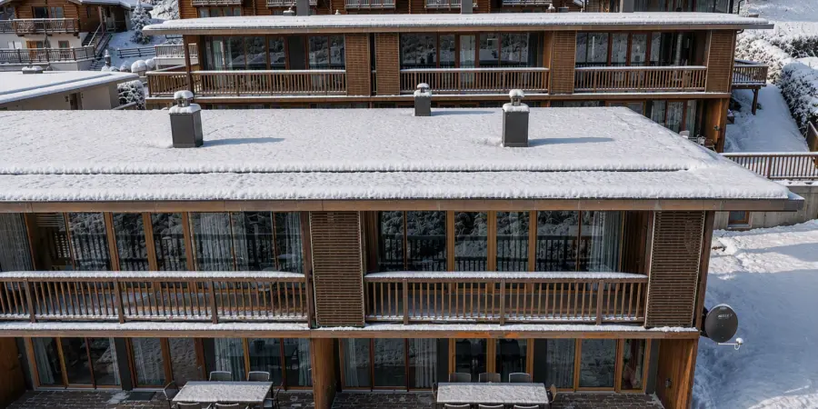 Wald im Pingau Sch C3 B6neben Haus Sonneck winters aanzicht