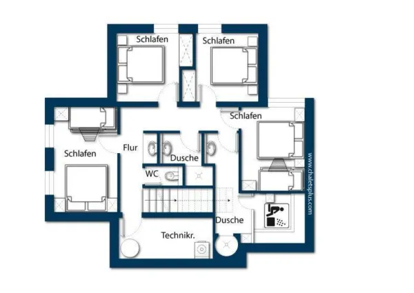 0036 WLD Zwillinger Hutte plattegrond 1