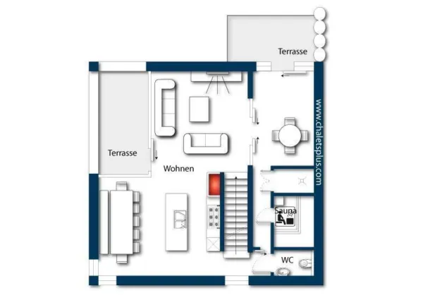 0033 BB Smaragdresort Chalet 9 plattegrond 1