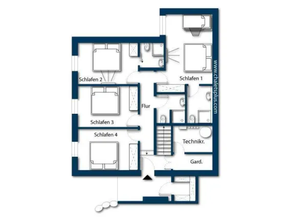 0034 BB Smaragdresort Chalet 9 plattegrond 2