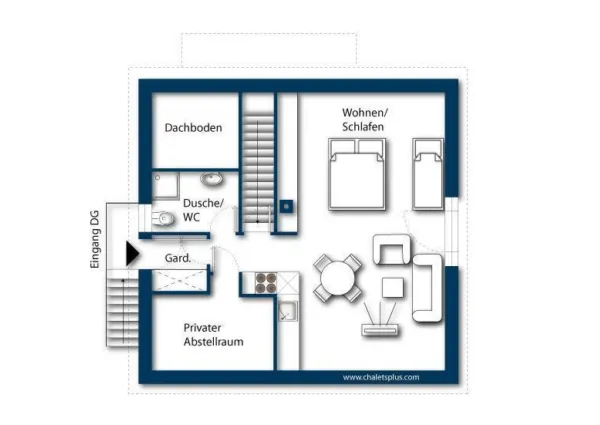 0035 BB Smaragdresort Chalet 9 plattegrond 3