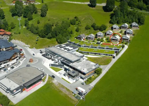 Smaragdresort Bramberg bergblick overzicht cirkel