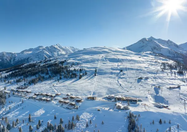 Snowfall ligging winter Silberleiten