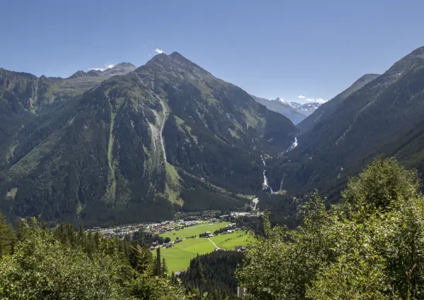 Panorama Krimml Ort Sommer